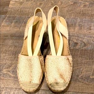 Rose gold espadrilles